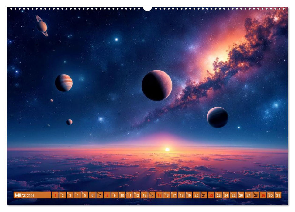 Ferne Galaxien (CALVENDO Premium Wandkalender 2026)