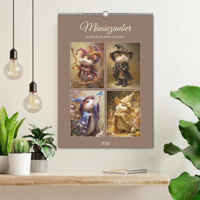 Mäusezauber. Im Reich der kleinen Wunder (CALVENDO Wandkalender 2026)