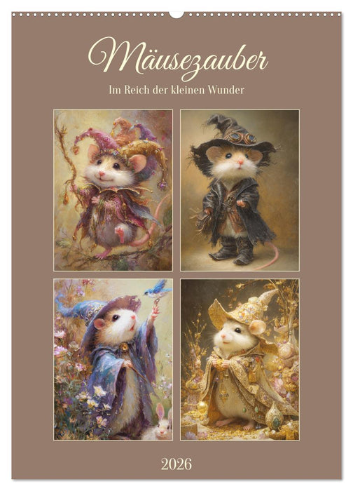 Mäusezauber. Im Reich der kleinen Wunder (CALVENDO Wandkalender 2026)