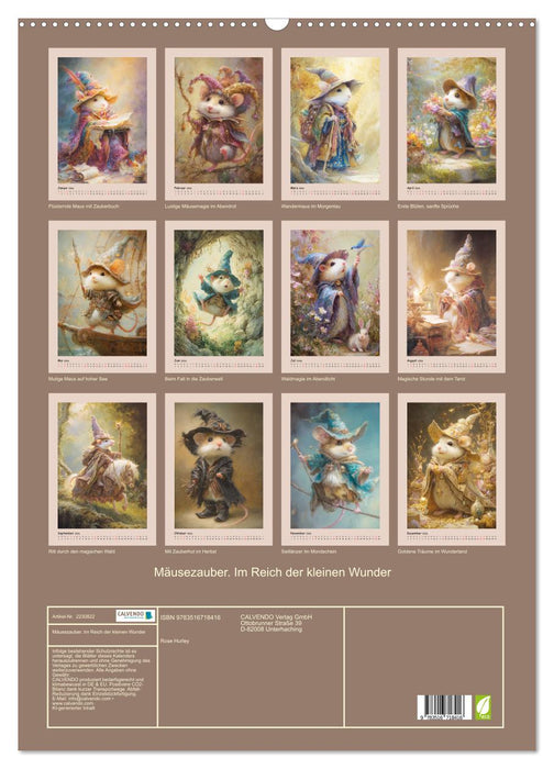 Mäusezauber. Im Reich der kleinen Wunder (CALVENDO Wandkalender 2026)