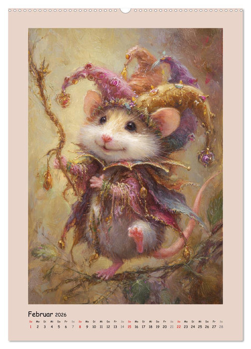 Mäusezauber. Im Reich der kleinen Wunder (CALVENDO Wandkalender 2026)