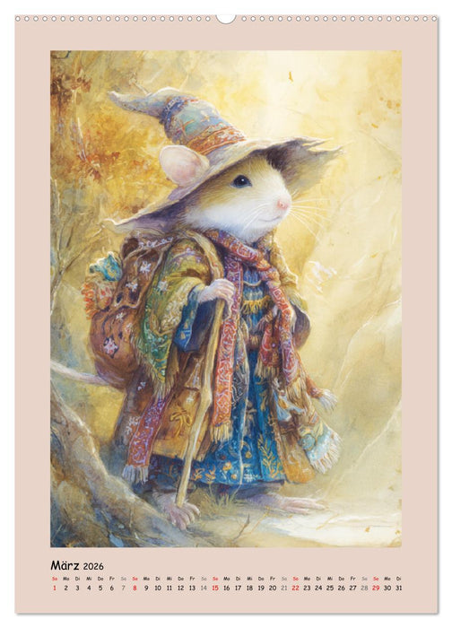 Mäusezauber. Im Reich der kleinen Wunder (CALVENDO Wandkalender 2026)
