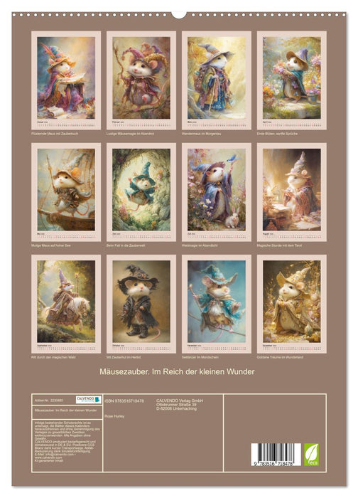 Mäusezauber. Im Reich der kleinen Wunder (CALVENDO Premium Wandkalender 2026)