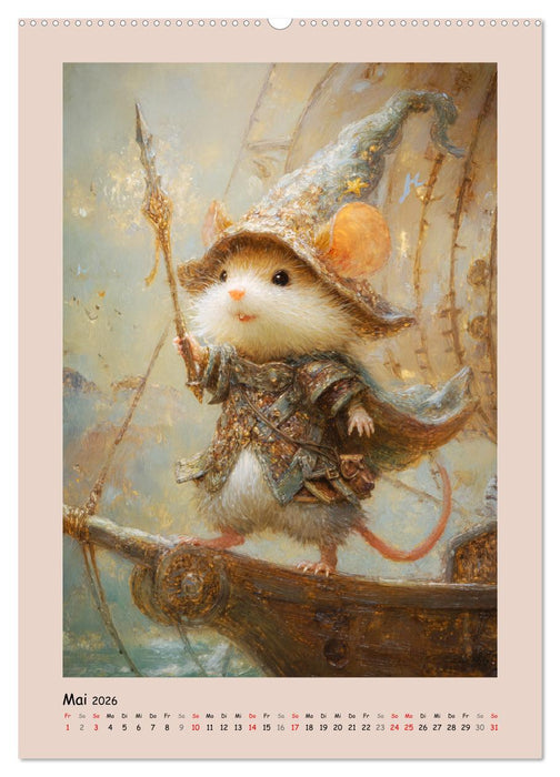 Mäusezauber. Im Reich der kleinen Wunder (CALVENDO Premium Wandkalender 2026)