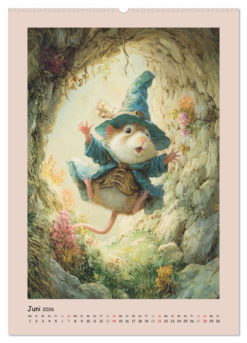 Mäusezauber. Im Reich der kleinen Wunder (CALVENDO Premium Wandkalender 2026)