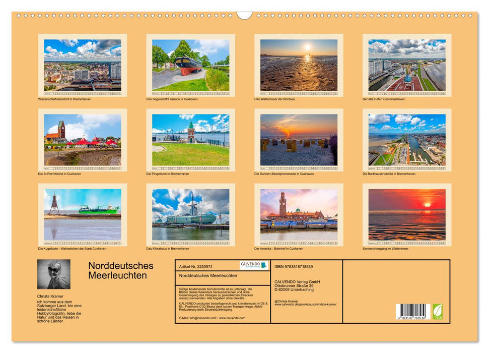 Norddeutsches Meerleuchten (CALVENDO Wandkalender 2026)
