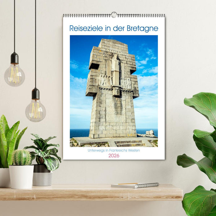 Reiseziele in der Bretagne (CALVENDO Wandkalender 2026)