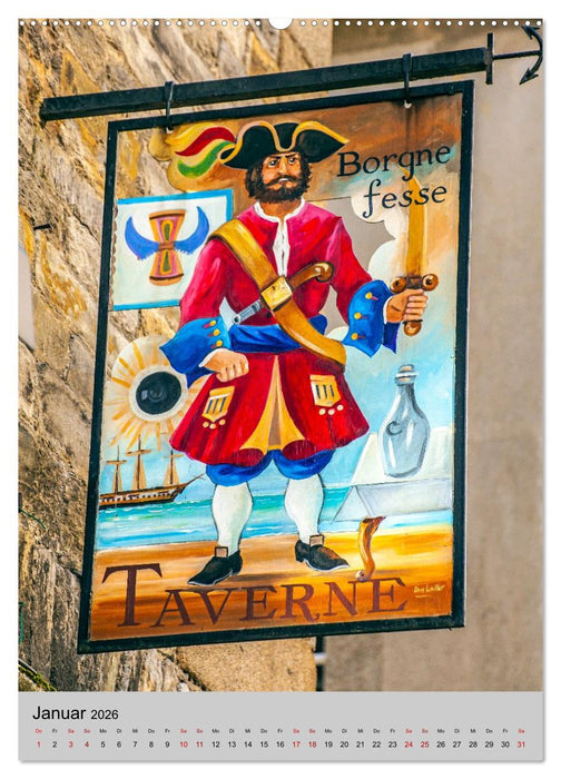 Reiseziele in der Bretagne (CALVENDO Premium Wandkalender 2026)