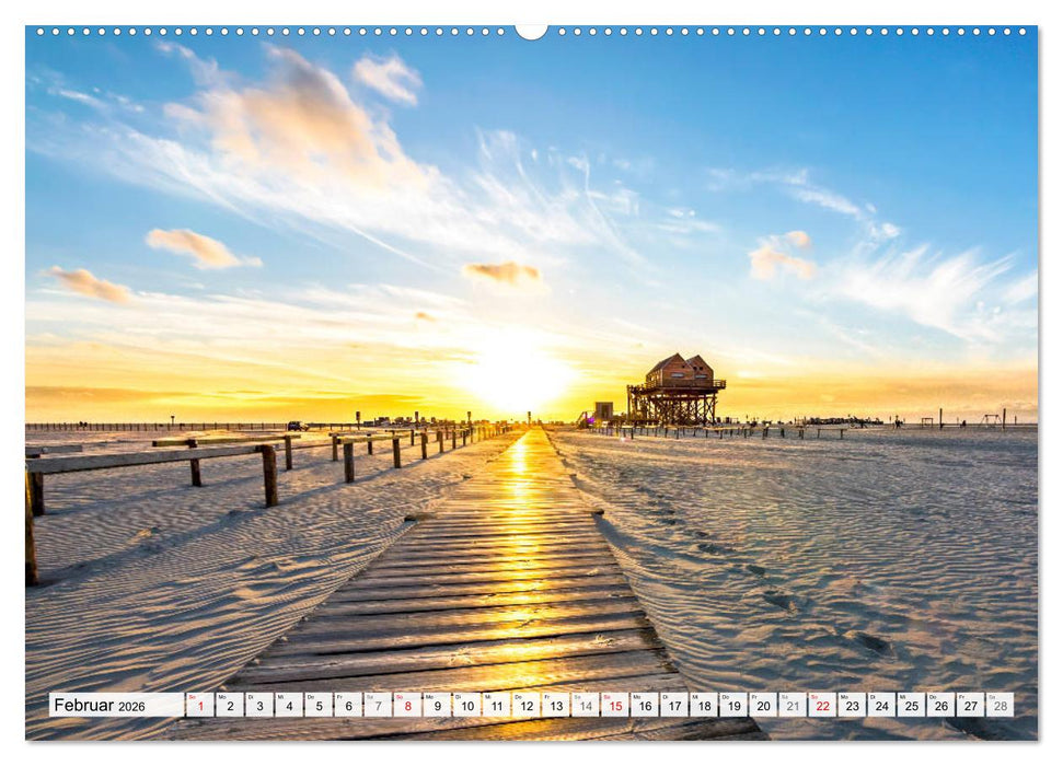 An der Nordsee, Urlaub im Norden Deutschlands (CALVENDO Wandkalender 2026)