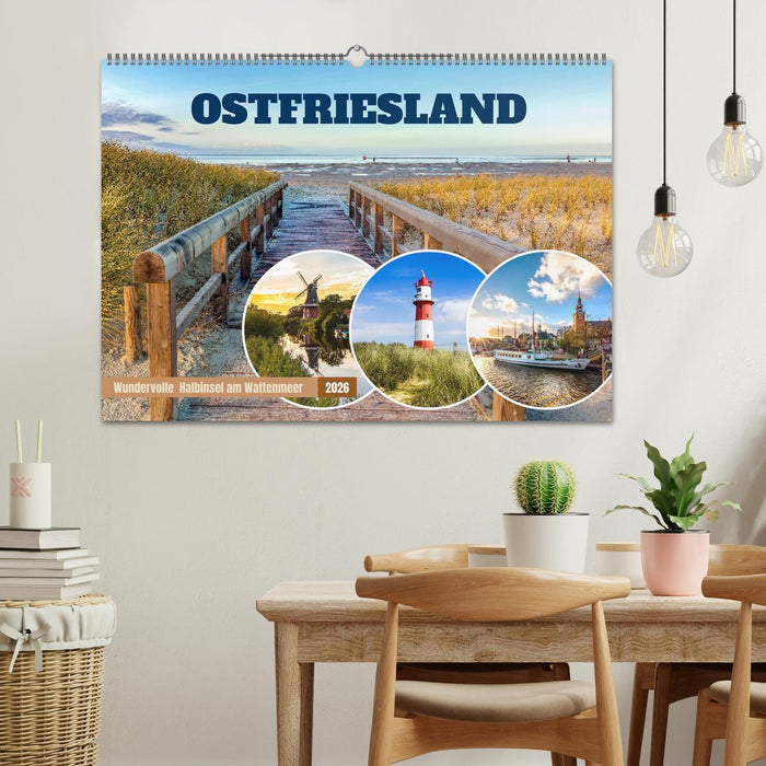 OSTFRIESLAND Wundervolle Halbinsel am Wattenmeer (CALVENDO Wandkalender 2026)