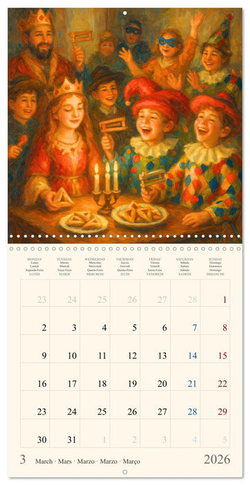 A Year of Jewish Life – Festivals and Traditions (CALVENDO Monthly Calendar 2026)