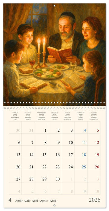 A Year of Jewish Life – Festivals and Traditions (CALVENDO Monthly Calendar 2026)
