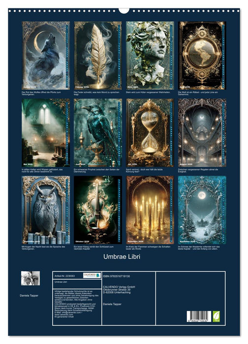 Umbrae Libri (CALVENDO Wandkalender 2026)