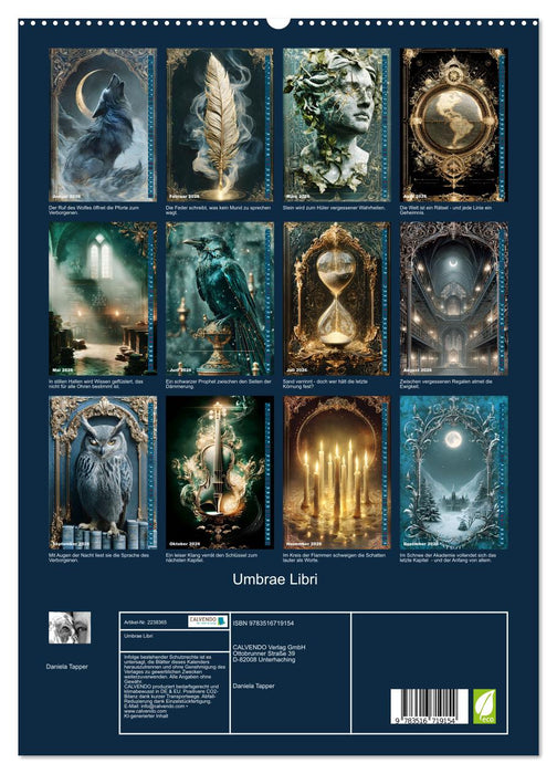Umbrae Libri (CALVENDO Premium Wandkalender 2026)