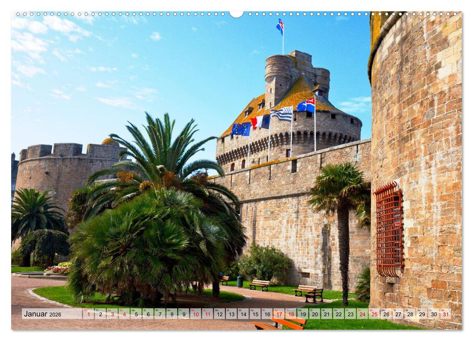 Reiseziel Bretagne (CALVENDO Wandkalender 2026)