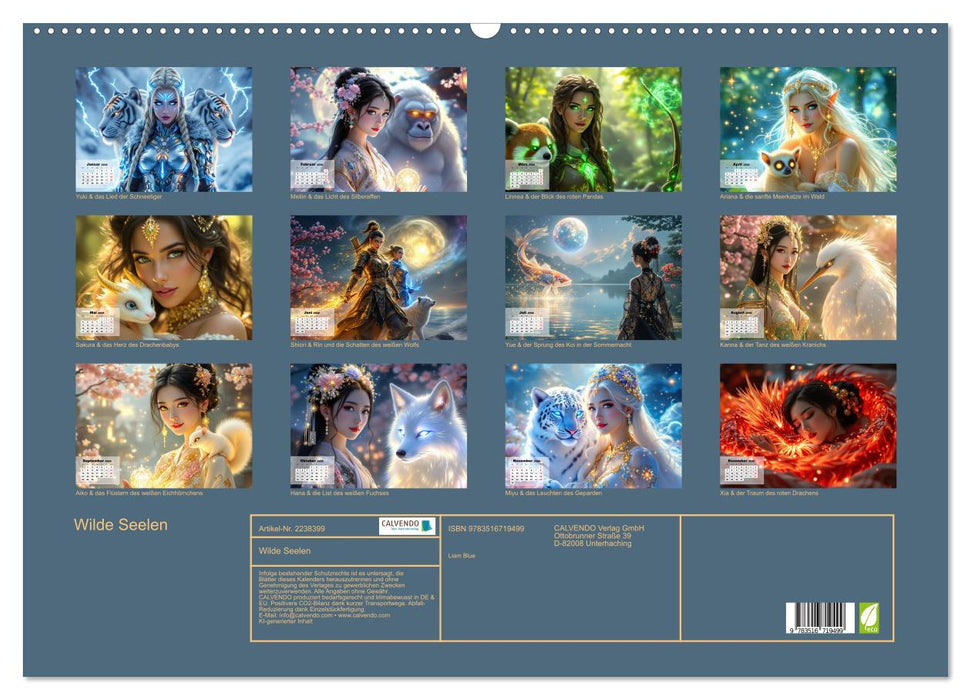Wilde Seelen (CALVENDO Wandkalender 2026)
