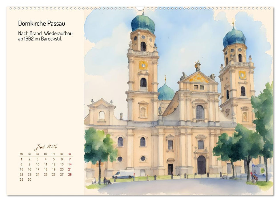 Deutschlands schönste Kirchen (CALVENDO Wandkalender 2026)