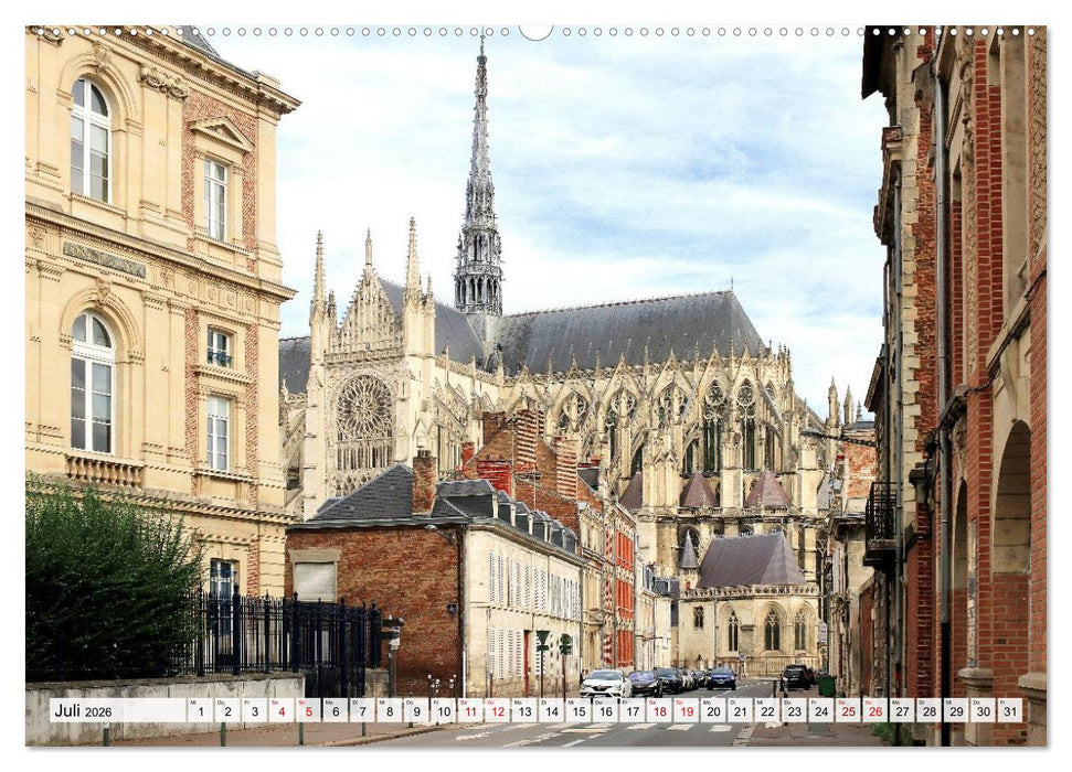 Amiens - geschichtsträchtig, malerisch, authentisch (CALVENDO Premium Wandkalender 2026)