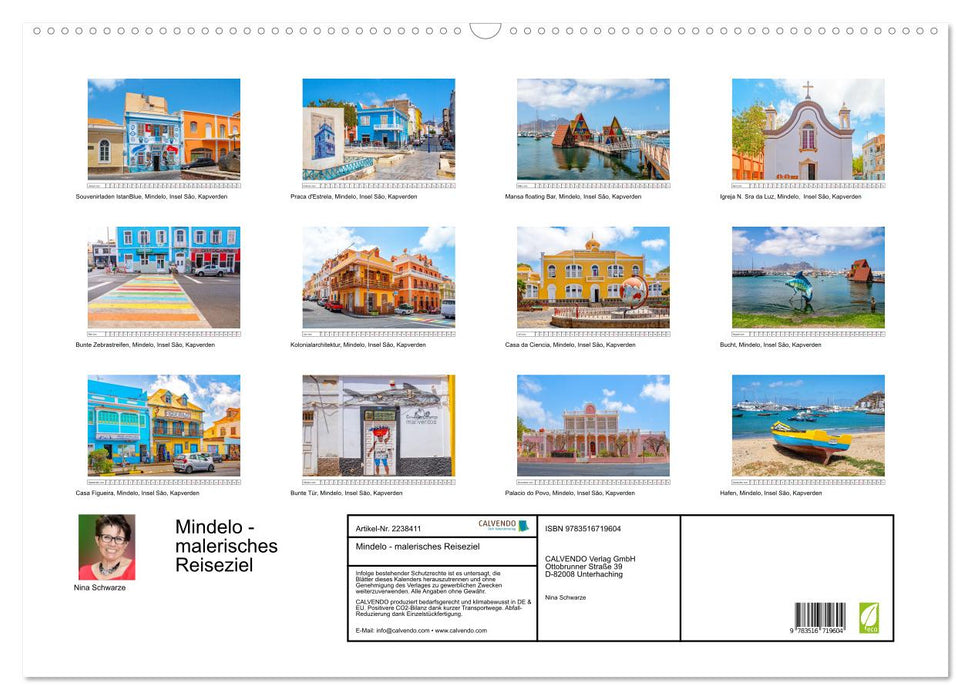 Mindelo - malerisches Reiseziel (CALVENDO Wandkalender 2026)
