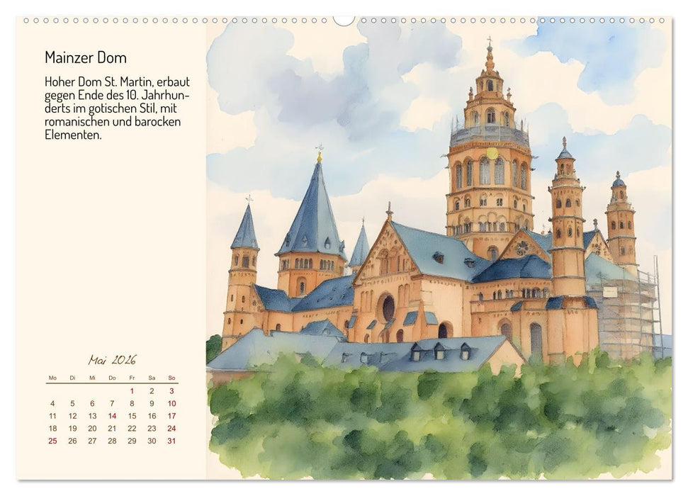 Deutschlands schönste Kirchen (CALVENDO Premium Wandkalender 2026)