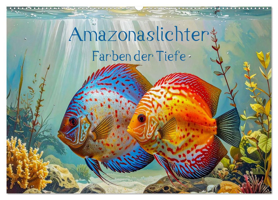 Amazonaslichter. Farben der Tiefe (CALVENDO Wandkalender 2026)