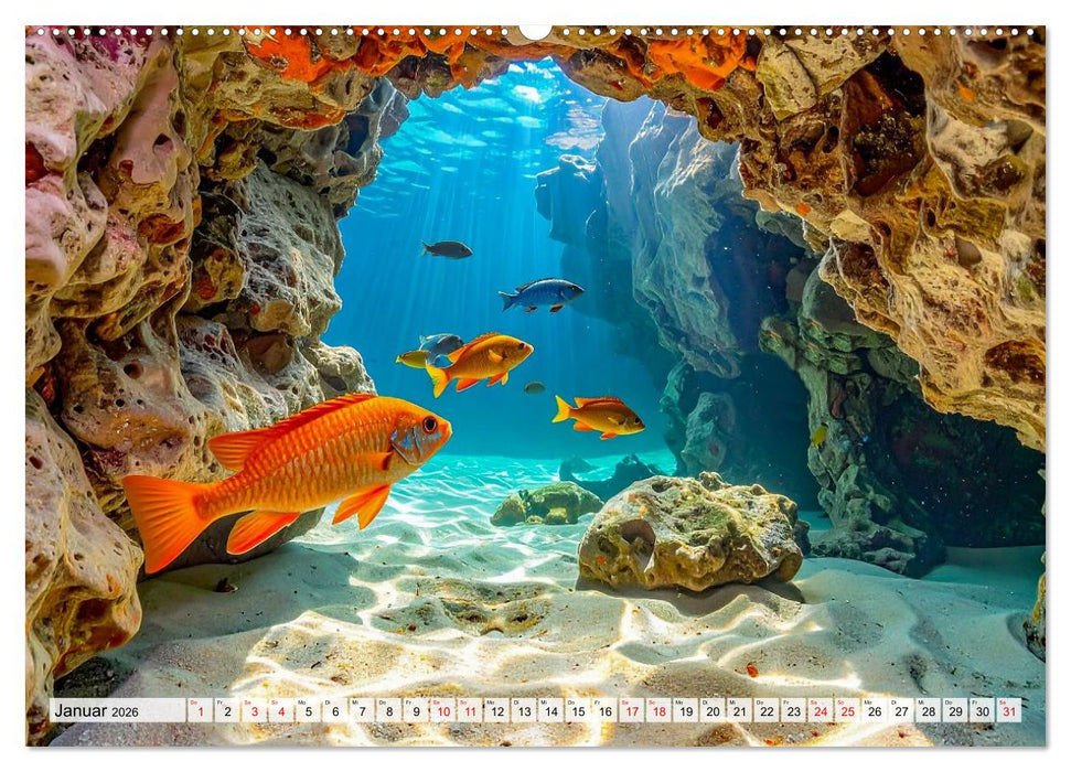 Amazonaslichter. Farben der Tiefe (CALVENDO Wandkalender 2026)