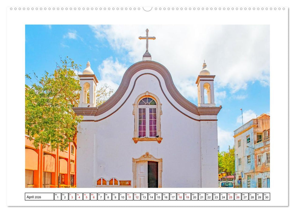 Mindelo - malerisches Reiseziel (CALVENDO Premium Wandkalender 2026)