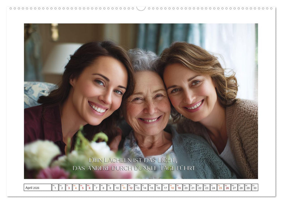 Zeit für Dankbarkeit - Pflege mit Herz (CALVENDO Premium Wandkalender 2026)