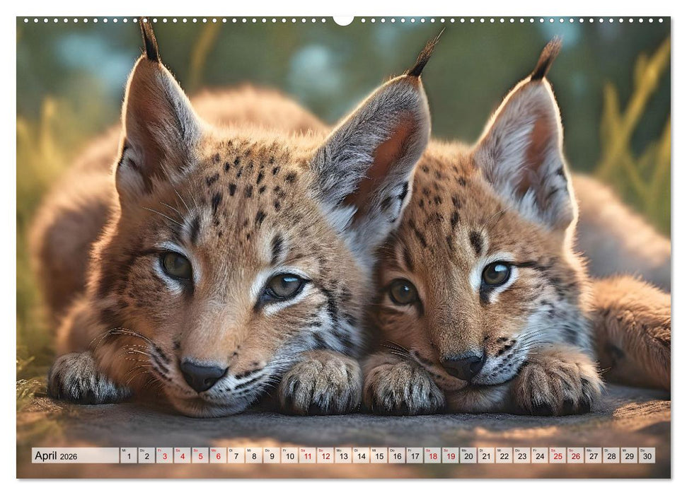 Auf den Spuren der Luchse (CALVENDO Wandkalender 2026)