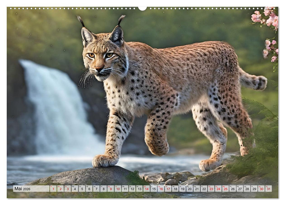 Auf den Spuren der Luchse (CALVENDO Wandkalender 2026)