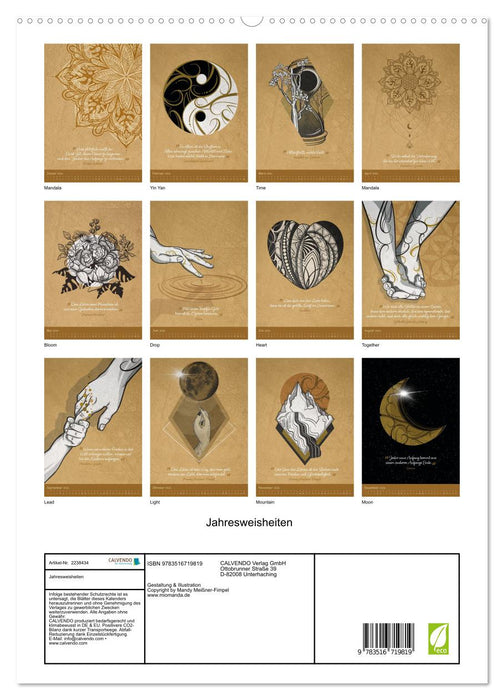 Jahresweisheiten (CALVENDO Premium Wandkalender 2026)