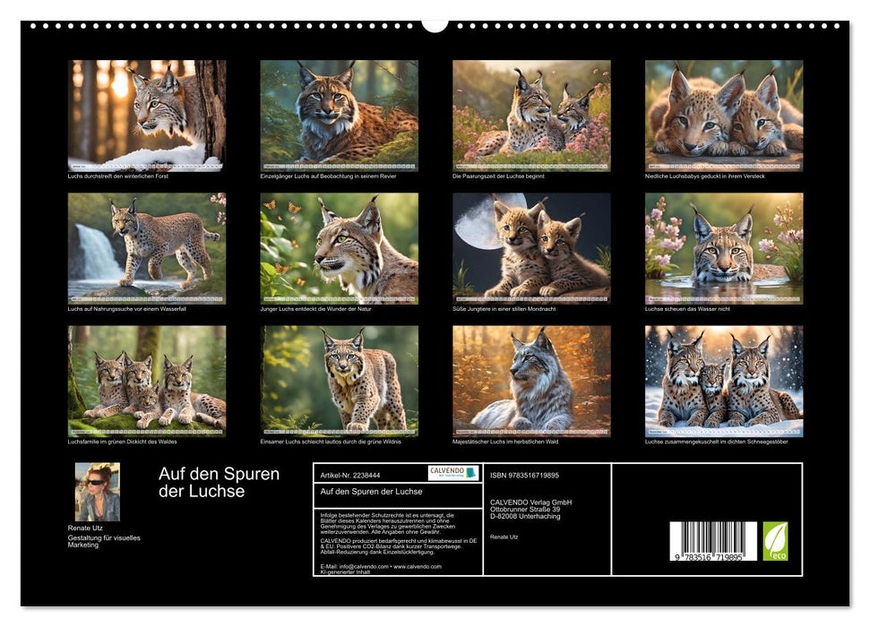 Auf den Spuren der Luchse (CALVENDO Premium Wandkalender 2026)