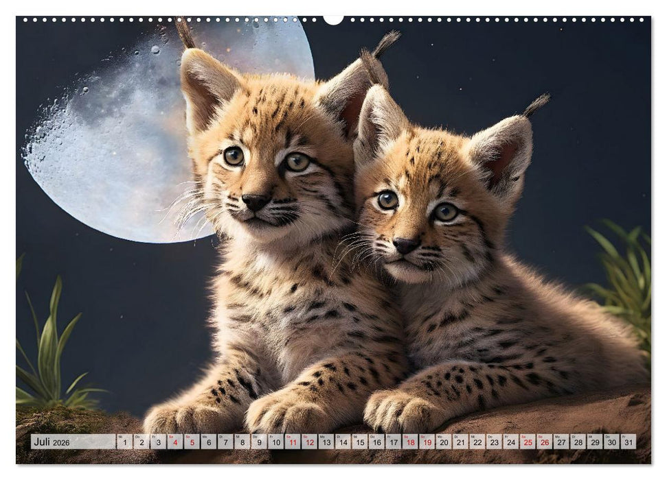 Auf den Spuren der Luchse (CALVENDO Premium Wandkalender 2026)