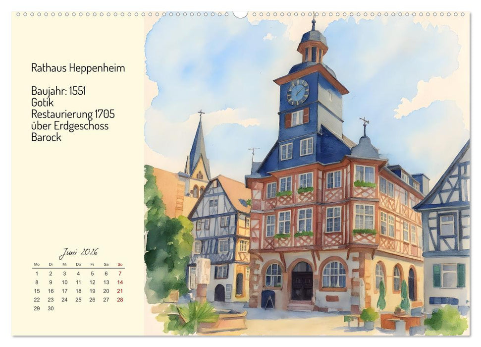 Prunkvolle deutsche Rathäuser (CALVENDO Wandkalender 2026)
