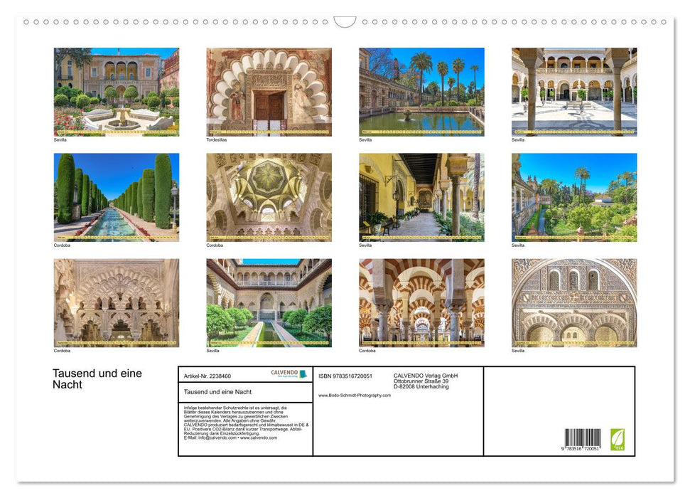 Tausend und eine Nacht (CALVENDO Wandkalender 2026)