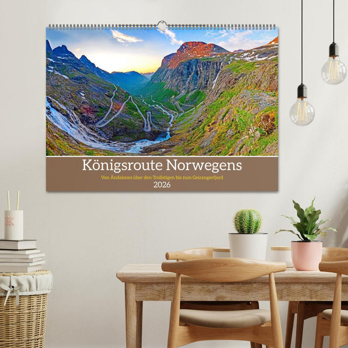 Königsroute Norwegens (CALVENDO Wandkalender 2026)