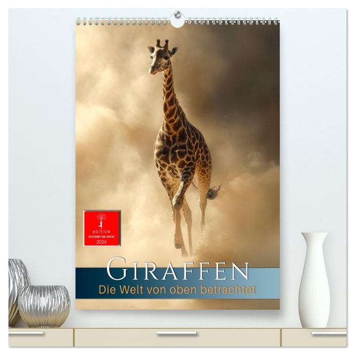 Giraffen - die Welt von oben betrachtet (CALVENDO Premium Wandkalender 2026)