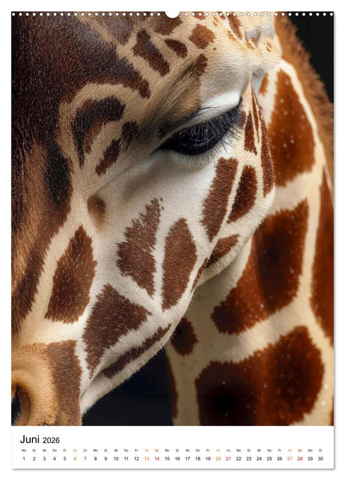 Giraffen - die Welt von oben betrachtet (CALVENDO Premium Wandkalender 2026)