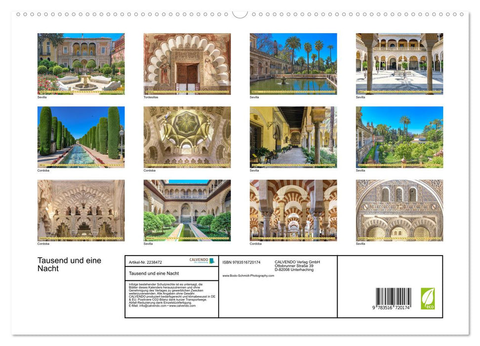Tausend und eine Nacht (CALVENDO Premium Wandkalender 2026)