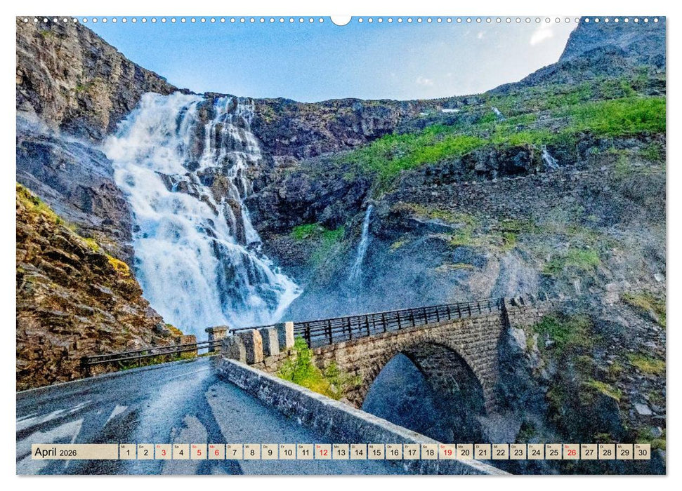 Königsroute Norwegens (CALVENDO Premium Wandkalender 2026)