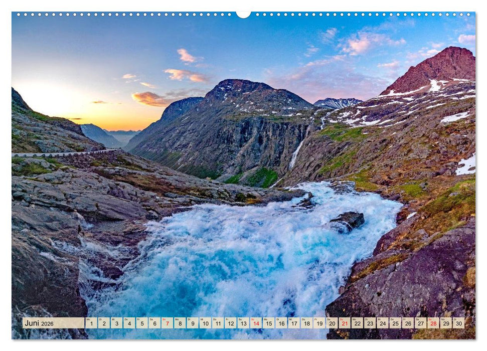 Königsroute Norwegens (CALVENDO Premium Wandkalender 2026)