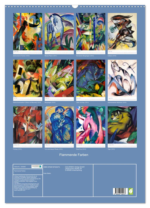 Flammende Farben (CALVENDO Wandkalender 2026)