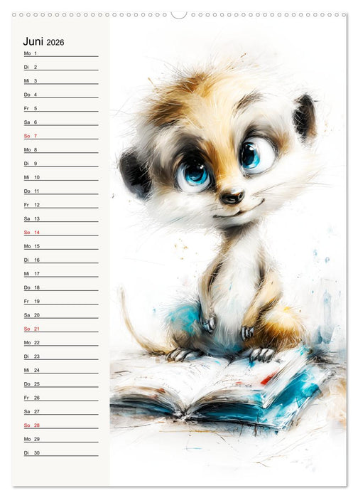 Erdmännchen. Kleine Helden des Alltags (CALVENDO Wandkalender 2026)