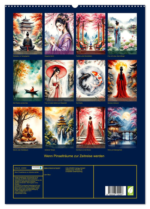 Wenn Pinselträume zur Zeitreise werden (CALVENDO Premium Wandkalender 2026)