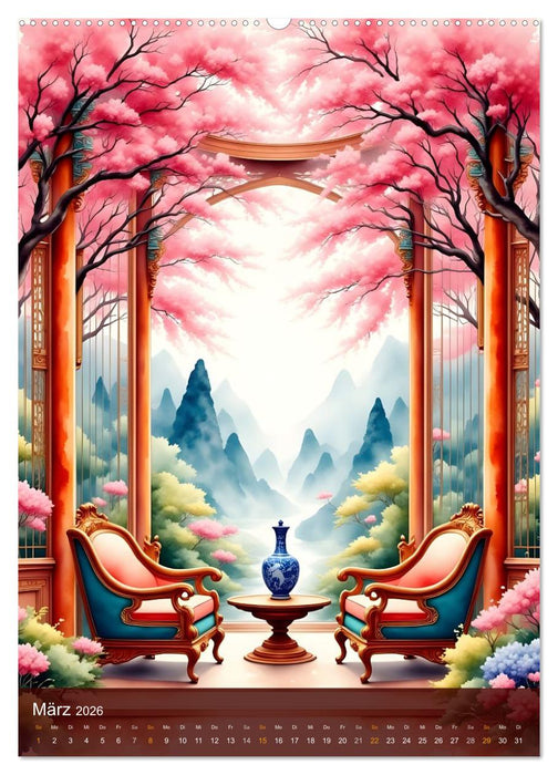 Wenn Pinselträume zur Zeitreise werden (CALVENDO Premium Wandkalender 2026)