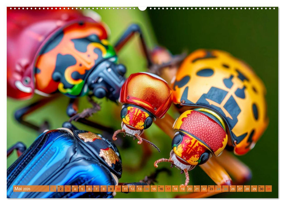 Besondere bunte Käfer (CALVENDO Wandkalender 2026)