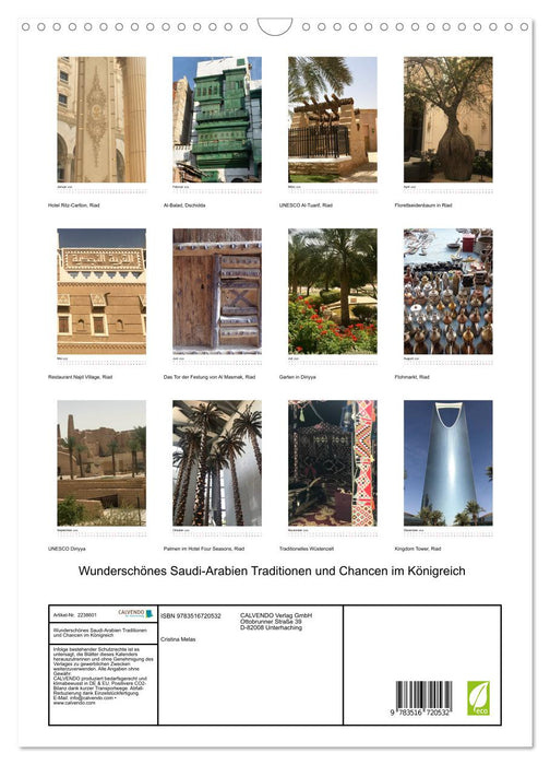 Wunderschönes Saudi-Arabien Traditionen und Chancen im Königreich (CALVENDO Wandkalender 2026)