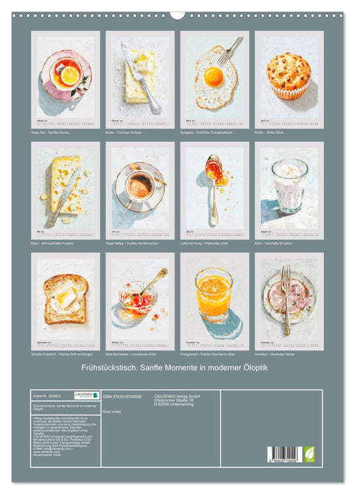Frühstückstisch. Sanfte Momente in moderner Öloptik (CALVENDO Wandkalender 2026)