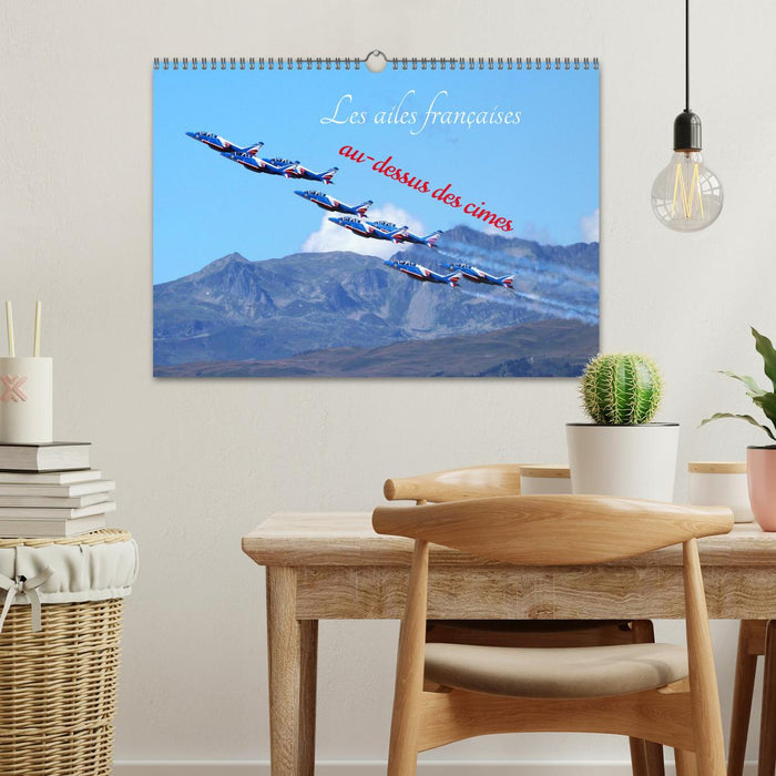 Les ailes françaises au-dessus des cimes (CALVENDO Calendrier mensuel 2026)