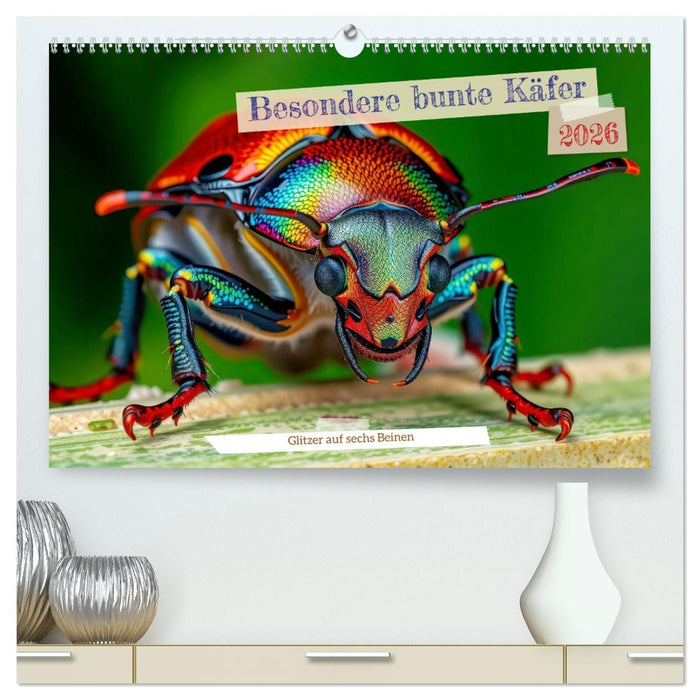 Besondere bunte Käfer (CALVENDO Premium Wandkalender 2026)